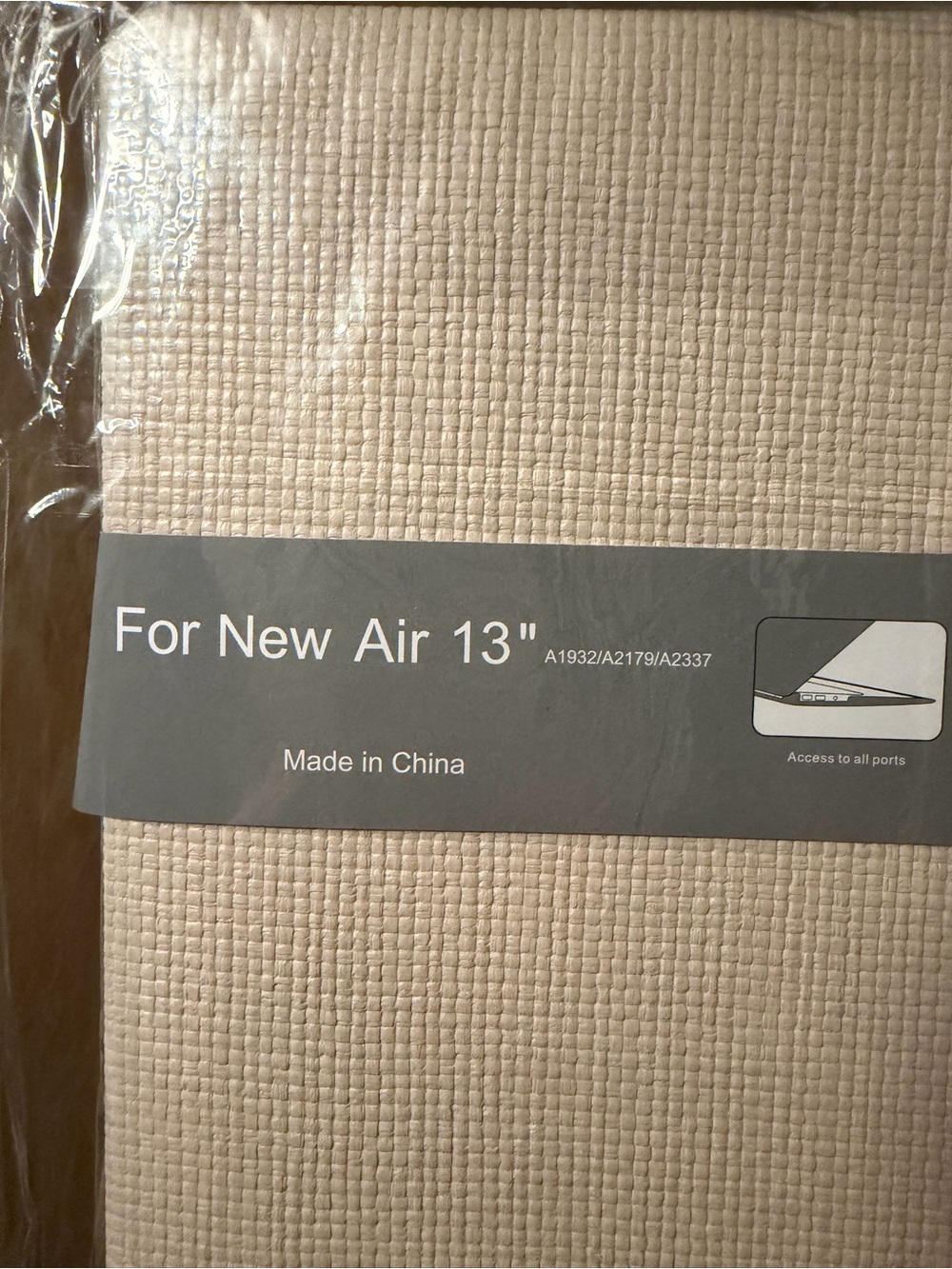 13" New Air MacBook Sleeve - Cream